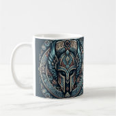 Mystic Viking Rune Helmet Kaffeetasse (Links)
