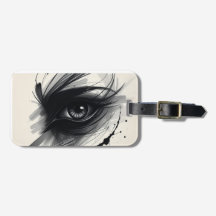 Mystic Vision - Schwarzes Auge - Art Luggage Tag