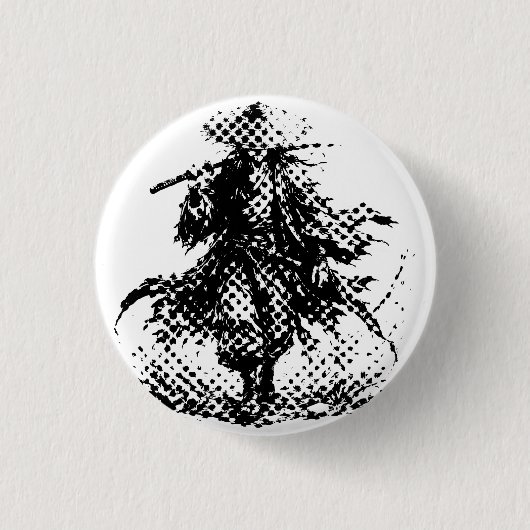 Mystic Wandering Ronin Tasse | Samurai-Krieger in Button (Vorderseite)