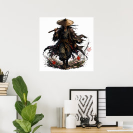 Mystic Wandering Ronin Tasse | Samurai-Krieger in  Poster