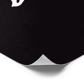 Mystic Warrier in Crimson Moonlight Poster (Ecke)