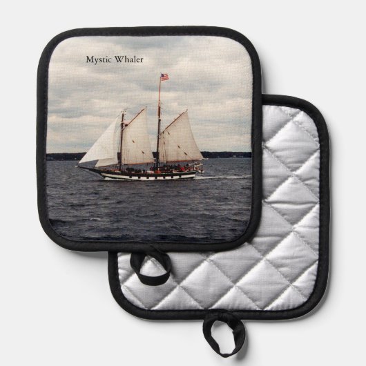 Mystic Whaler Potthalter Topflappen (Vorderseite/Rückseite)