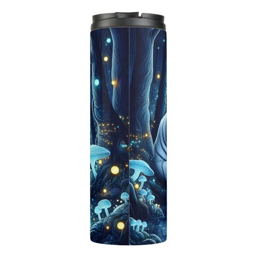 Mystic White Tiger Forest Thermosbecher (Rückseite)