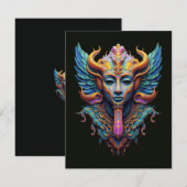 Mystic Winged Deity Dankeskarte (Vorne/Hinten)