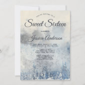 Mystic Winter Forest 16 . Geburtstag Einladung (Vorderseite)