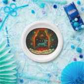 Mystic Winter Stag Pappteller (Party)