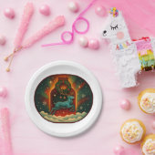 Mystic Winter Stag Pappteller (Party)