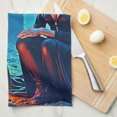 Mystic Witches Cauldron Spellbound Geschirrtuch (Viertel Falte)