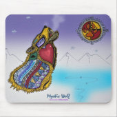 Mystic Wolf Ojibwe style Art Mousepad (Vorne)