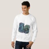 Mystic Wolf & Waldgöttin Kunst Sweatshirt (Vorne ganz)