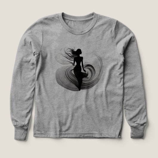 Mystic Woman in Motion – Elegant Silhouette (Design Vorderseite)