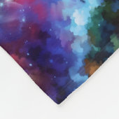 Mystic woman under full moon reflections art fleecedecke (Ecke)