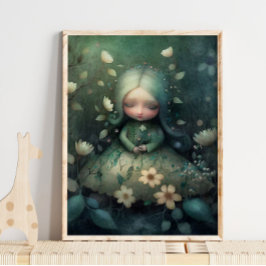 Mystic Woodland Fairy Goddess | Fairy Wall Print Poster
