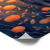 Mystic Woodland Fawn Deer | Hirschwand Poster (Ecke)