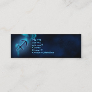 Mystic Zodiac - Sagittarius Mini Visitenkarte