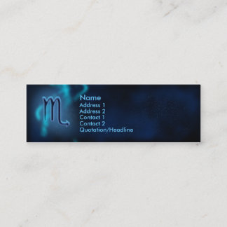 Mystic Zodiac - Scorpio Mini Visitenkarte