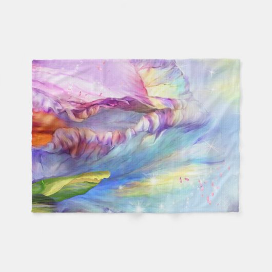 Mystical Abstrakt Fleecedecke (Vorderseite (Horizontal))