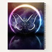 Mystical Alchemical Moon Moth Notizblock (Rückseite)