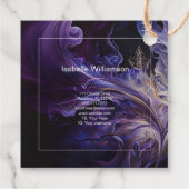 Mystical Amethyst Chakras Reiki Meditation Yoga Geschenkanhänger (Rückseite)