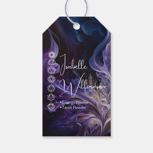 Mystical Amethyst Chakras Reiki Meditation Yoga Geschenkanhänger (Vorderseite)