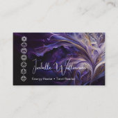 Mystical Amethyst Chakras Reiki Meditation Yoga Visitenkarte (Vorderseite)