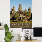 Mystical Angkor Temples – Cambodia Poster (Heimbüro)