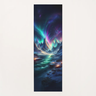 Mystical Aurora Mountain Yoga Mat – Fantasy Nature Yogamatte