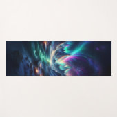 Mystical Aurora Mountain Yoga Mat – Fantasy Nature Yogamatte (Vorderseite (Horizontal))