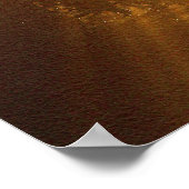 Mystical Bald Eagle & Rays of Sunlight Fantasy Art Poster (Ecke)