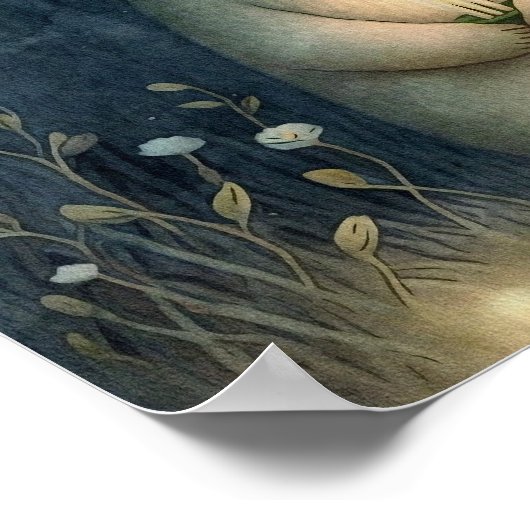 Mystical Bear Garden Print | Bärenprint Poster (Ecke)