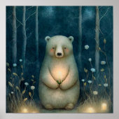 Mystical Bear Garden Print | Bärenprint Poster (Vorne)