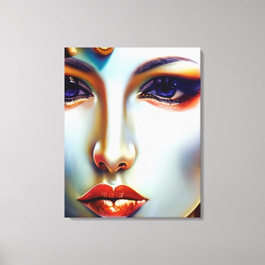 Mystical Beauty Golden Queen Leinwanddruck (Vorderseite)