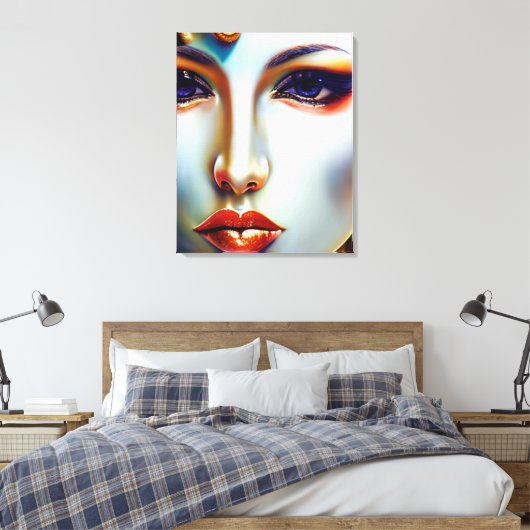 Mystical Beauty Golden Queen Leinwanddruck (Insitu (Schlafzimmer))