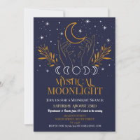 Mystical Birthday Navy Gold Moon Seance Spirituose