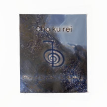 Mystical Black and Blue Reiki Symbol Cho Ku Rei