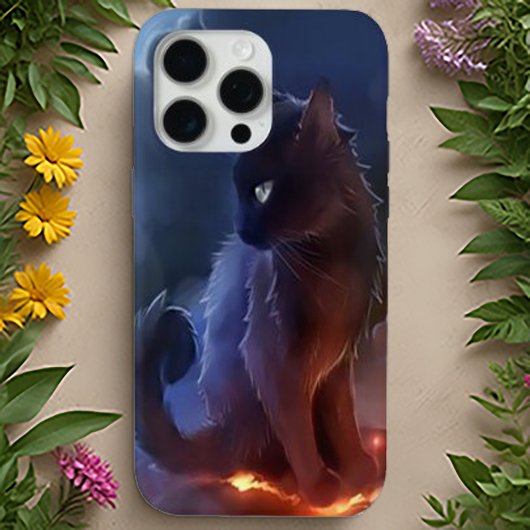 Mystical Black Cat | Handy Case Art