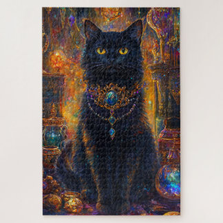 Mystical Black Cat Puzzle