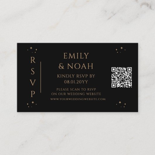 Mystical Black Gold Budget QR Code UAWG Foto Begleitkarte (Vorderseite)