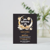 Mystical Black Gold Celestial Wedding (Stehend Vorderseite)