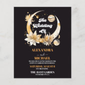 Mystical Black Gold Celestial Wedding (Vorderseite)