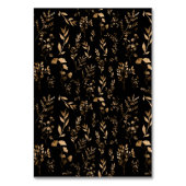 Mystical Black Gold Celestial Wedding Tischnummer (Rückseite)