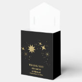 Mystical Black Gold Celestis Stars Wedding Geschenkschachtel (Geöffnet)