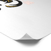 Mystical Black Gold Floral Mandala Poster (Ecke)