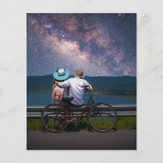 Mystical Black Gold Sun Moon Foto Hochzeit (Rückseite)