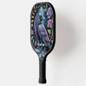 Mystical Black Raven Art Pickleball Schläger (Links)