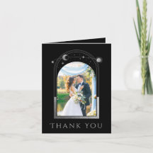 Mystical Black Silver Sun Moon Star Foto Wedding