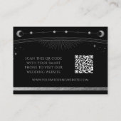 Mystical Black Wedding Website UAWG QR Code Begleitkarte (Rückseite)