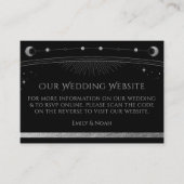 Mystical Black Wedding Website UAWG QR Code Begleitkarte (Vorderseite)