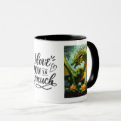 Mystical Bloom Dragon Tasse verzaubert Ihren Kaffe (VorderseiteRechts)