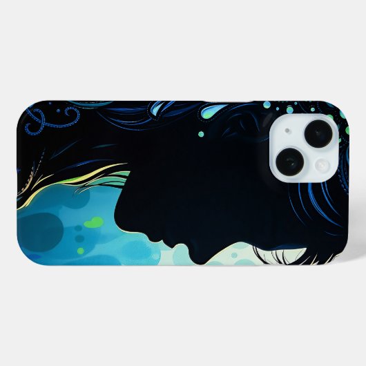 Mystical Bloom Silhouette Telefoncase Case-Mate iPhone Hülle (Rückseite (Horizontal))